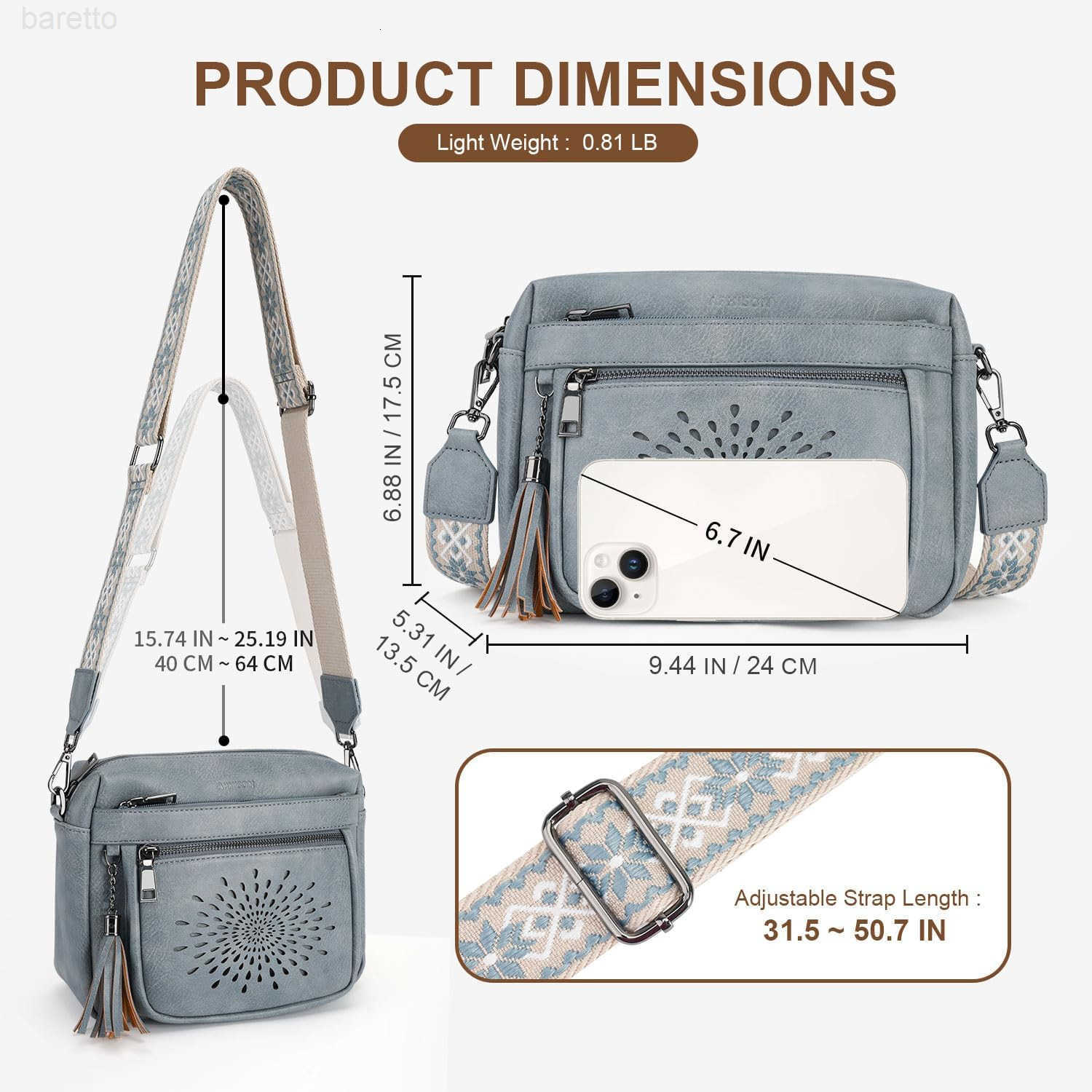Crossbody Bags for Women Trendy Leather Crossbody Purses Shoulder Handbags with Adjustable Guitar Strap Z250909