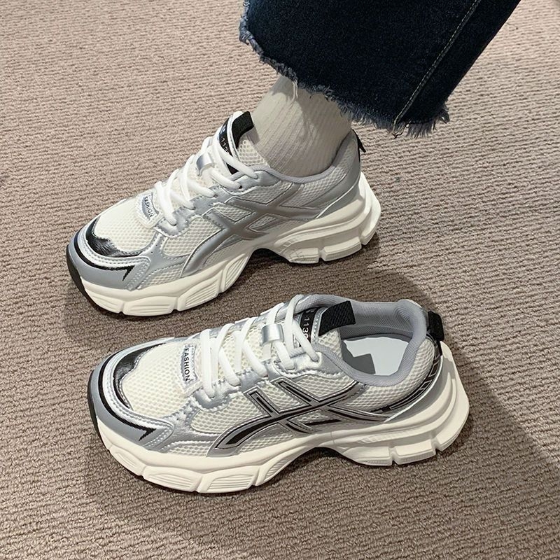 Designer running shoes for Women 2025 Spring Summer New versatile lightweight fashionable running shoes with mesh and breathable surface