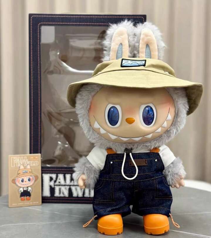 38Cm Labubu Vans Collaborative Limited Edition Monster Vinyl Plush Doll Series Cute Fall In Wild Blind Box Chess Adventure King