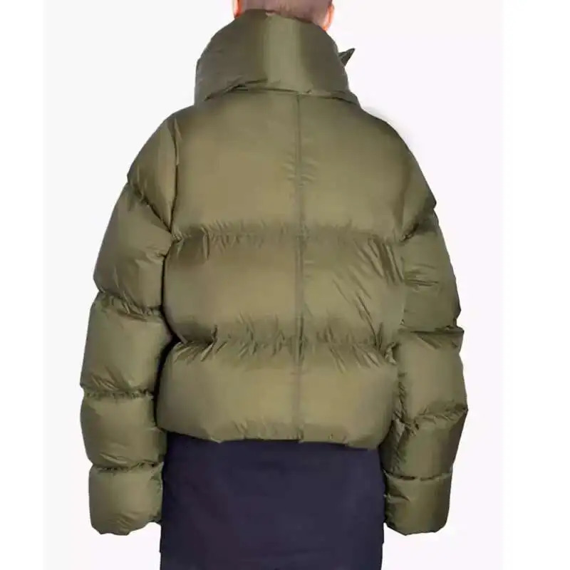 HKSH Autumn Winter Women Cotton Padded Jacket Scarf Collar Thick Long Sleeve Zipper Waded Bread Chic Trendy Coat H2840 250908