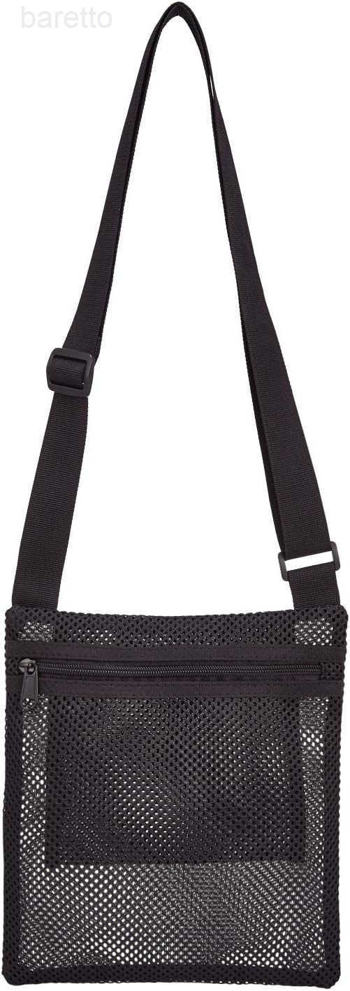 Heavy Duty SemiTransparent Mesh Purse See Through Mesh Crossbody Bag Z250909