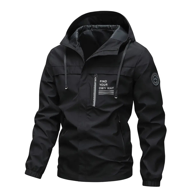new Free shipping designer Autumn and winter new velvet style jacket mens hooded casual jacket loose and comfortable coat