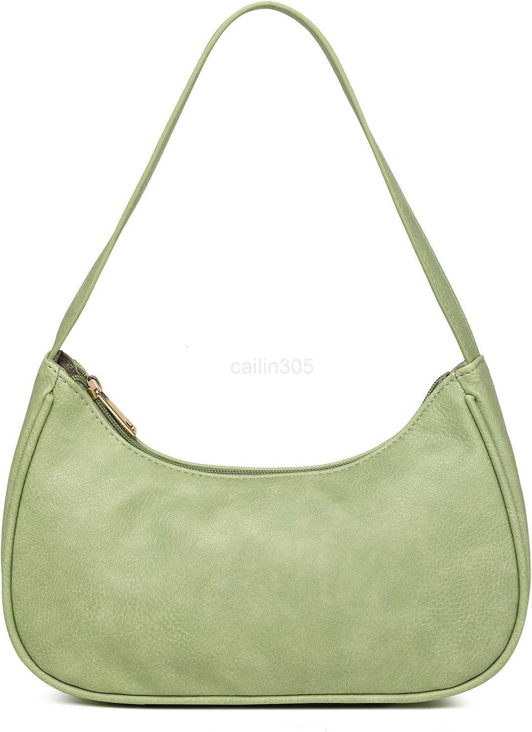 Shoulder Bags for Women Vegan Leather Hobo Sling Tote Handbag Retro Clutch Purse with Zipper Closure Z25909