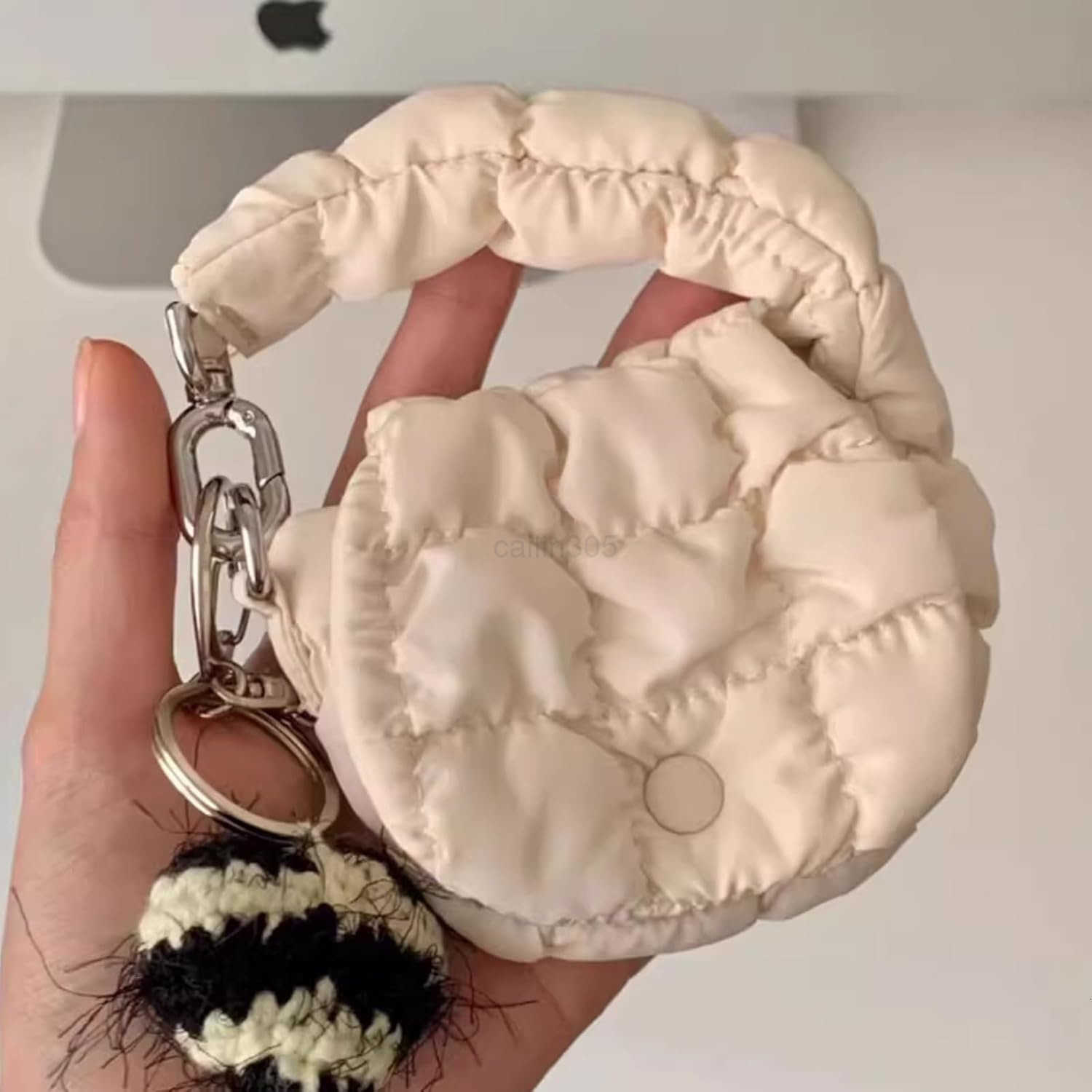 Mini Quilted Bag Puffer Wristlet Clutch Purse Nylon Padded Womens Handbags Evening Bag Charm Lipstick bag Z25909