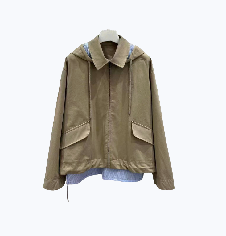 25 new Designer women's jackets, embroidered windproof hooded jackets with lady logos, fashionable ladies' trench coats