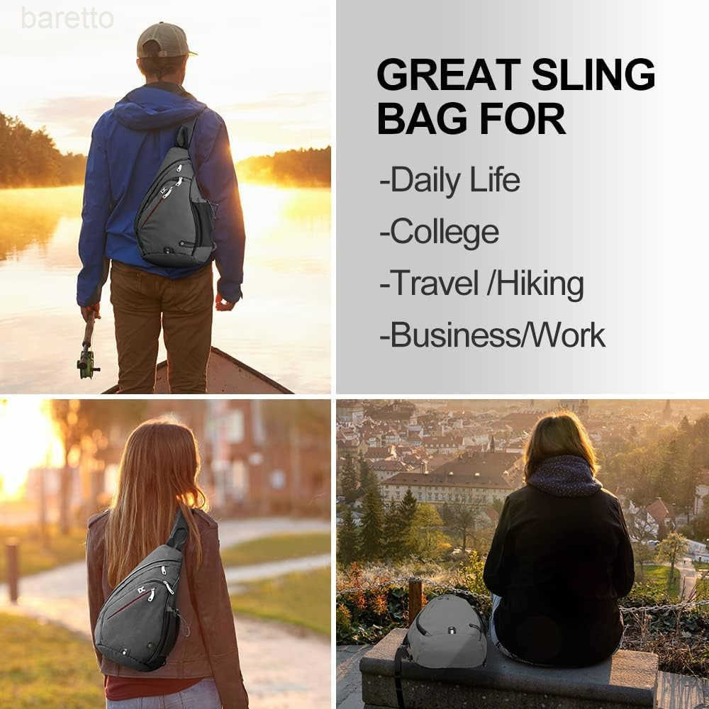 Sling Bag Multipurpose Crossbody Shoulder Bag for Men and Women Z250909