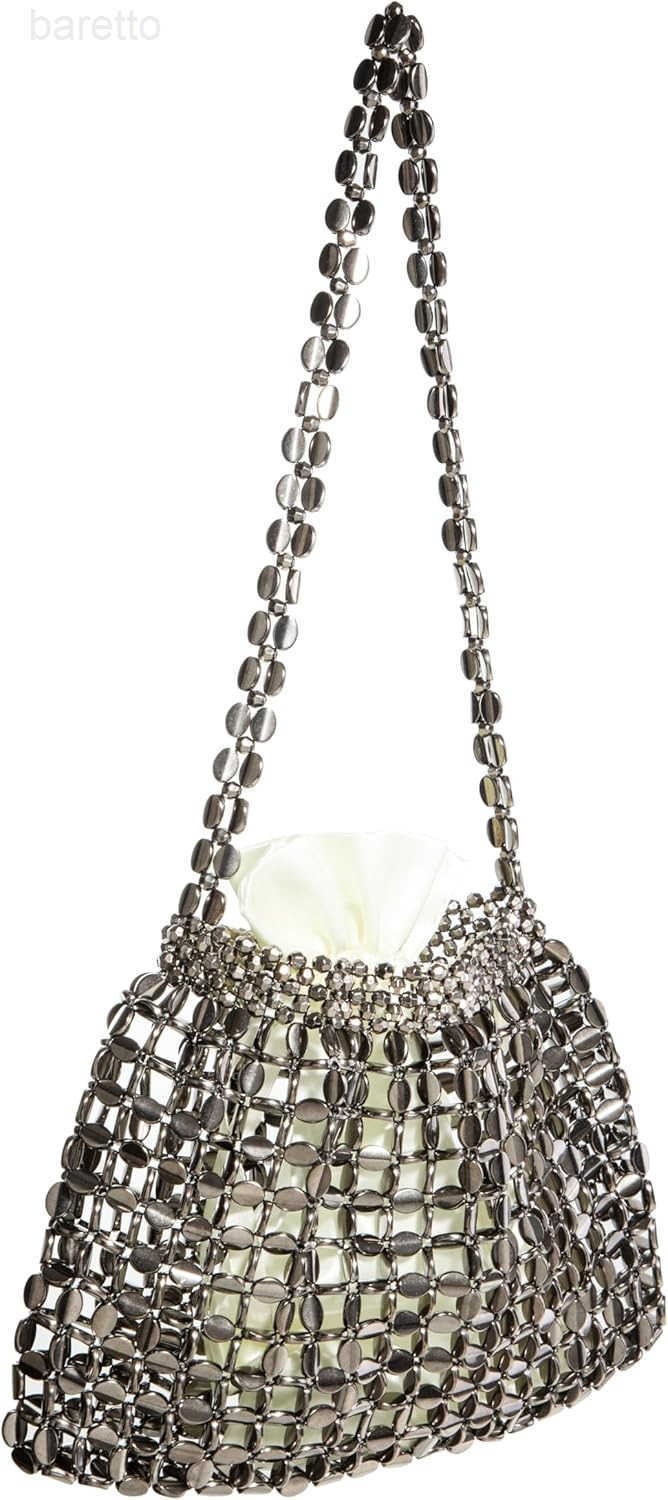 Bead Sequin Shoulder Bag Acrylic Beaded Fashion Purse with Lining Elegant SingleStrap Bag for Evening Z250909