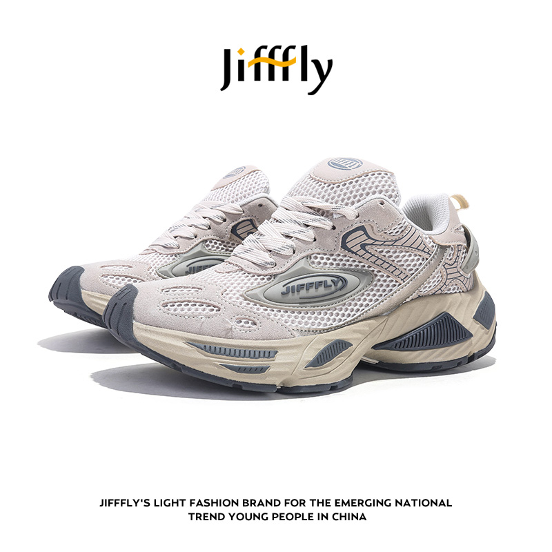 Jifffly free shipping designer shoes men's autumn winter new versatile trendy sneakers vintage sports couple comfortable casual shoes black brown