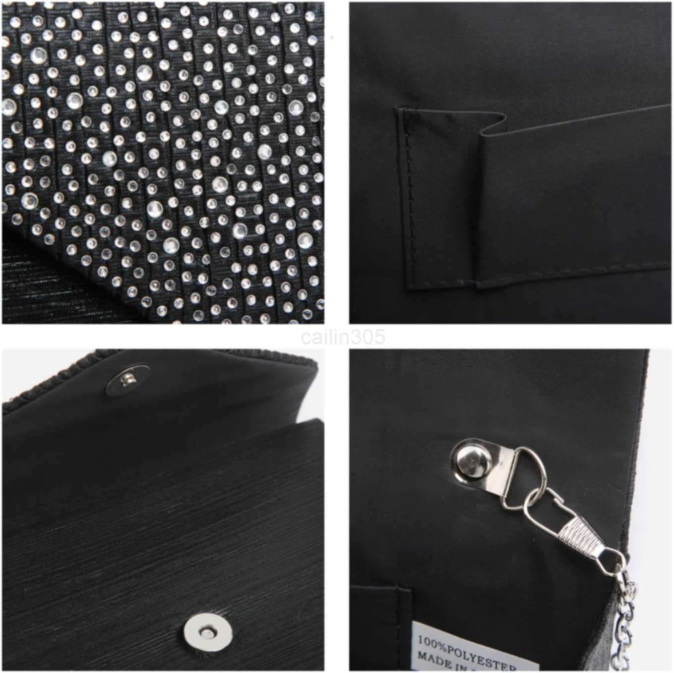 Ladies Frosted Satin Evening Clutch Purse Bag Crossbody Handbags Party Prom Wedding Envelope Z25909