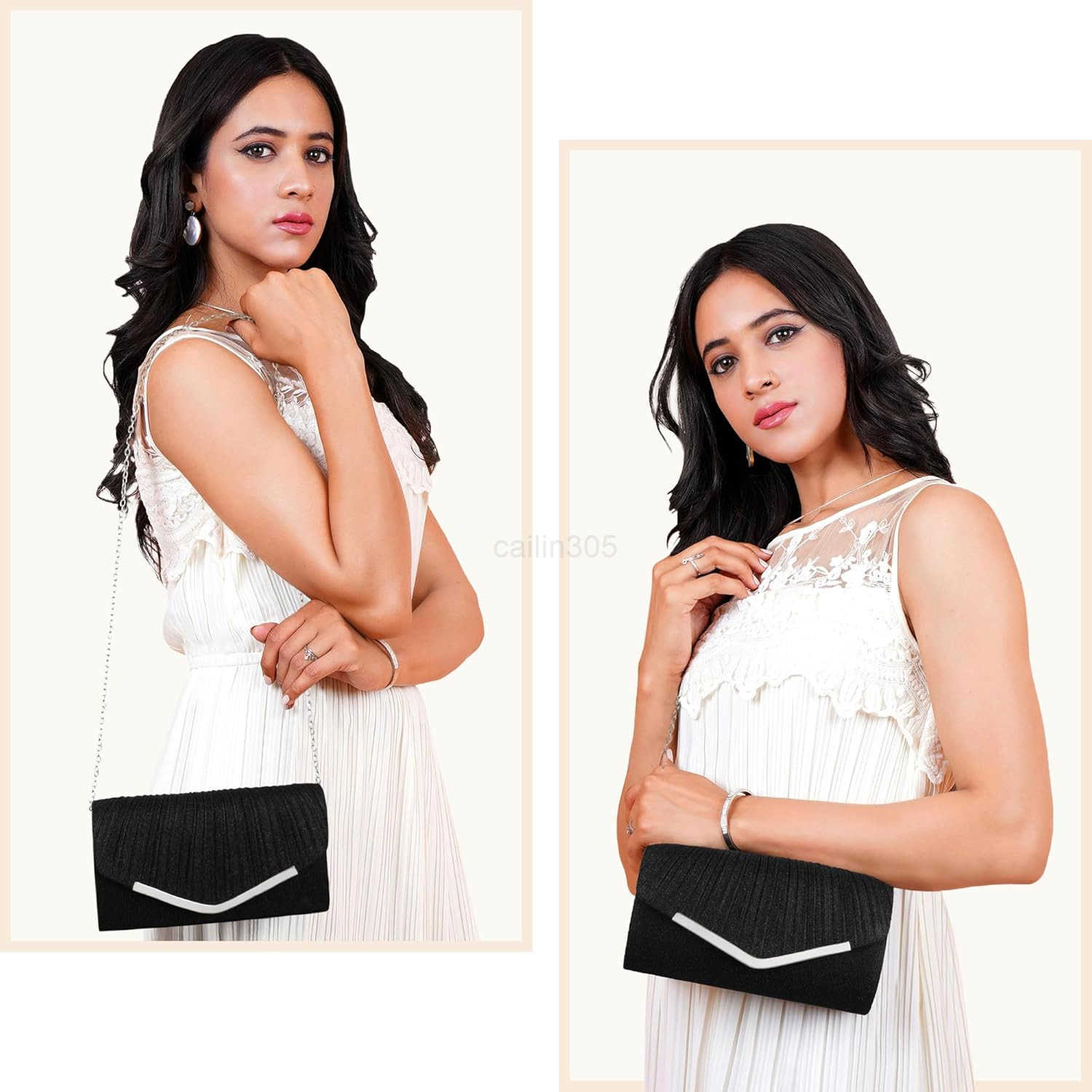 Purses for Women Evening Envelope Bag Crossbody Shoulder Handbags for Formal Wedding Party Cocktail Prom Z25909