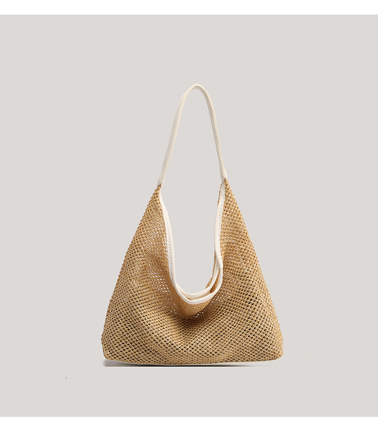 Women's Shoulder Bag design Niche Grass Bag New Woven Vegetable Basket Bag Autumn New Designer Bag Beach Vacation Bag Hand-held Bag
