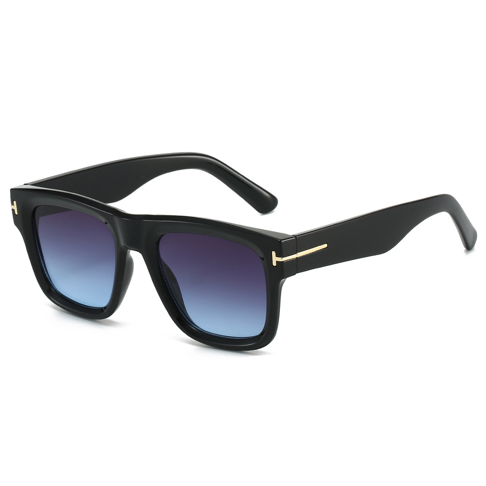 Designer Sunglasses Fashion Personality UV Resin Goggle Retro Fashion Large Frame Men's and Women's Sunglasses