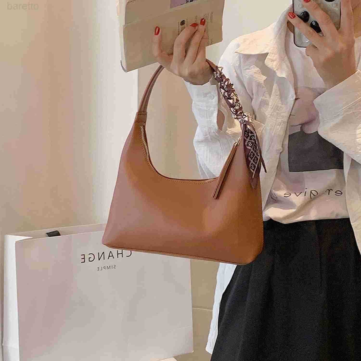 Shoulder Bags for Women Trendy Leather HandbagSmall Clutch Hobo Bag Shoulder Purses With Zipper Closure Z250909