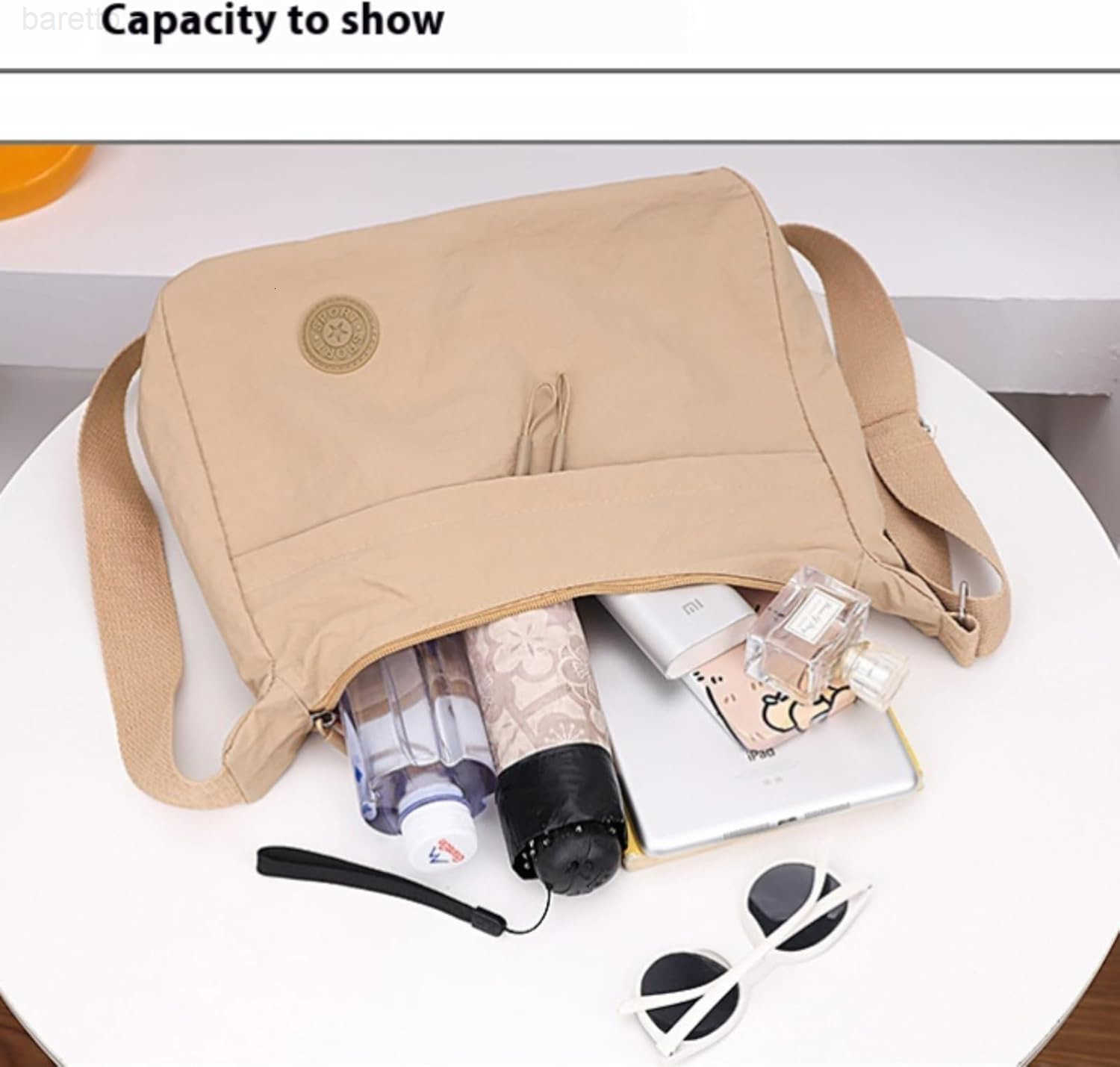 Crossbody Bags for Women Large Sling Shoulder Bag Lightweight Canvas Tote Bag Waterproof Casual Everyday Purse Z250909