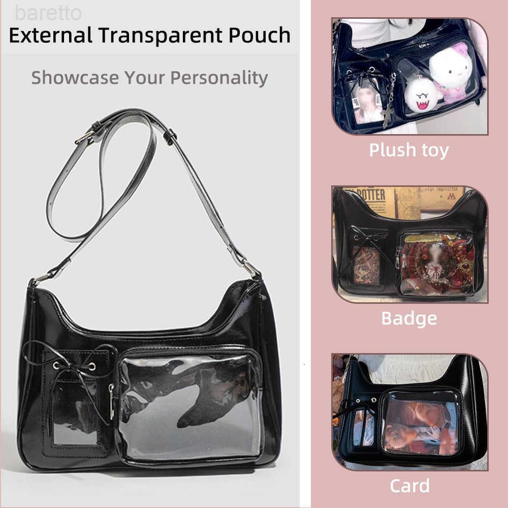 Ita Bag Doll Display Ita bag Crossbody Single Shoulder PU Leather Bags for Badge Button Merchandise Fandom Goods Dolls Plush Toys Display Z250909