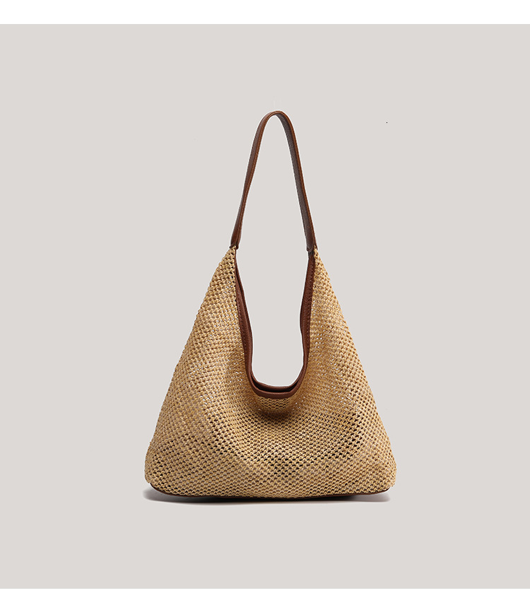 Women's Shoulder Bag design Niche Grass Bag New Woven Vegetable Basket Bag Autumn New Designer Bag Beach Vacation Bag Hand-held Bag