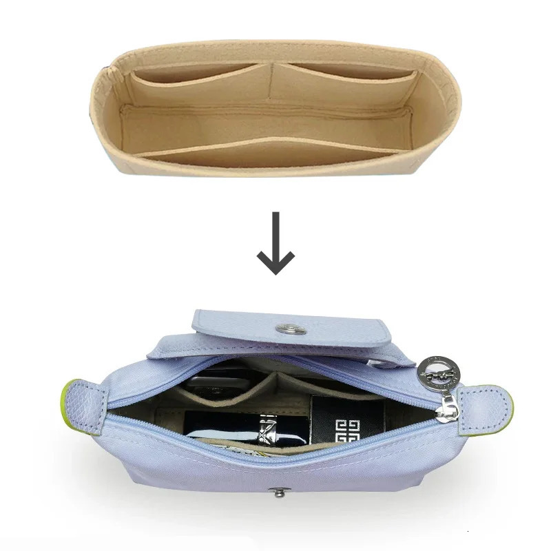 Bag Organizer For Mini Bag Storage Bag The Liner Bag Felt Purse Insert Handbag Liner Bag 250908