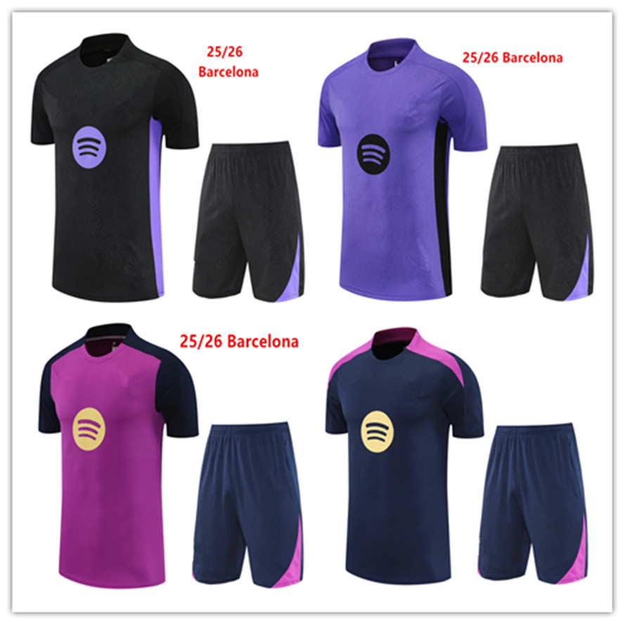 25/26 Lamine Yamal Barcelonaes voetbal tracksuits set korte mouw shorts Men Kid voetbal Chandal Futbol Survetement 2025 2026 Trainingspak