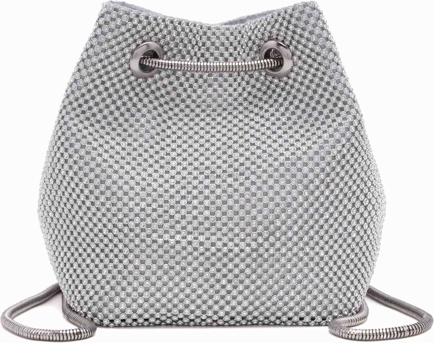 Bucket Bag Women Evening Party Clutch Bag Crossbody Shoulder Purse with Detachable Chain Strap Z25909