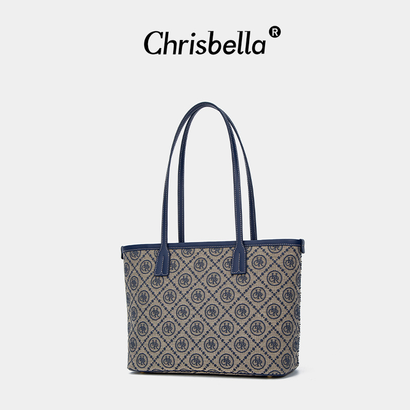 2025 Jacquard star diamond tote bag