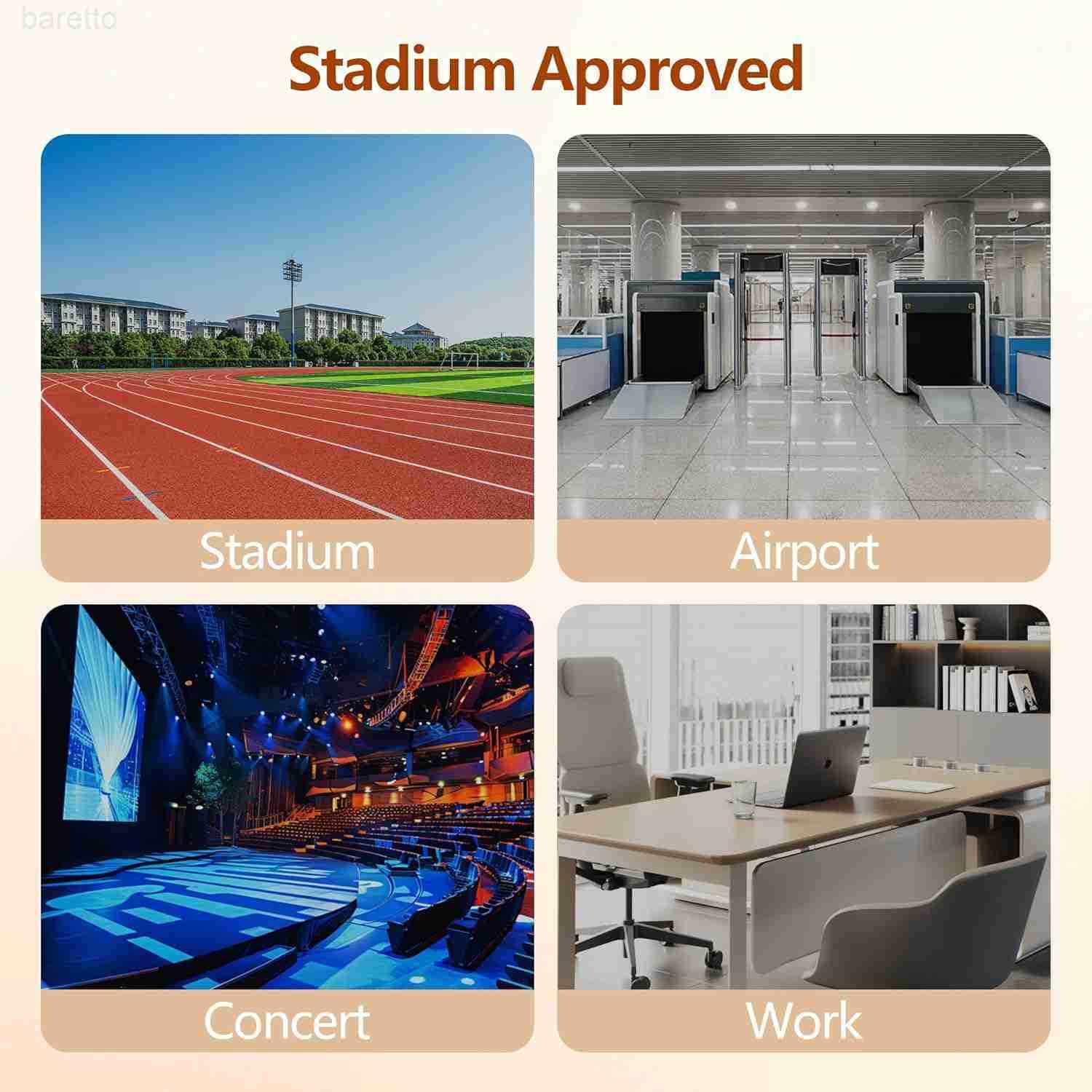 Clear Bag for Stadium Events Clear Purse with Removable Strap Transparent Bag for Sports Concert and Festivals Z250909