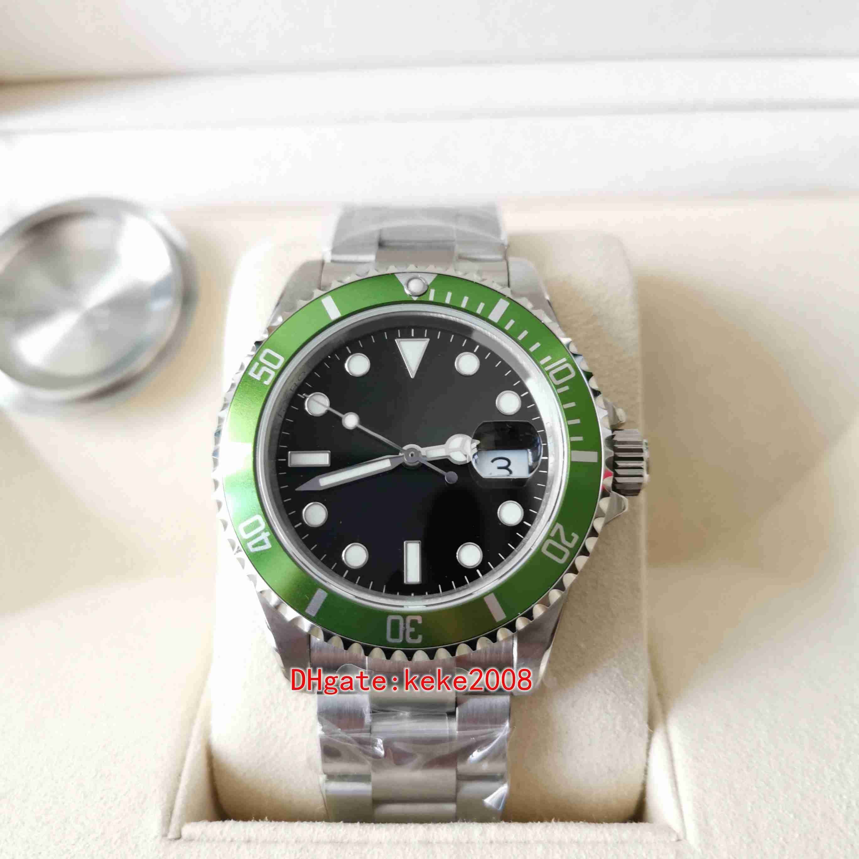 Super quality BPF Vintage mens watches 3135 2813 movement 40mm green Ceramic Bezel Sapphire Stainless Steel Automatic mechanical man watch wristwatches