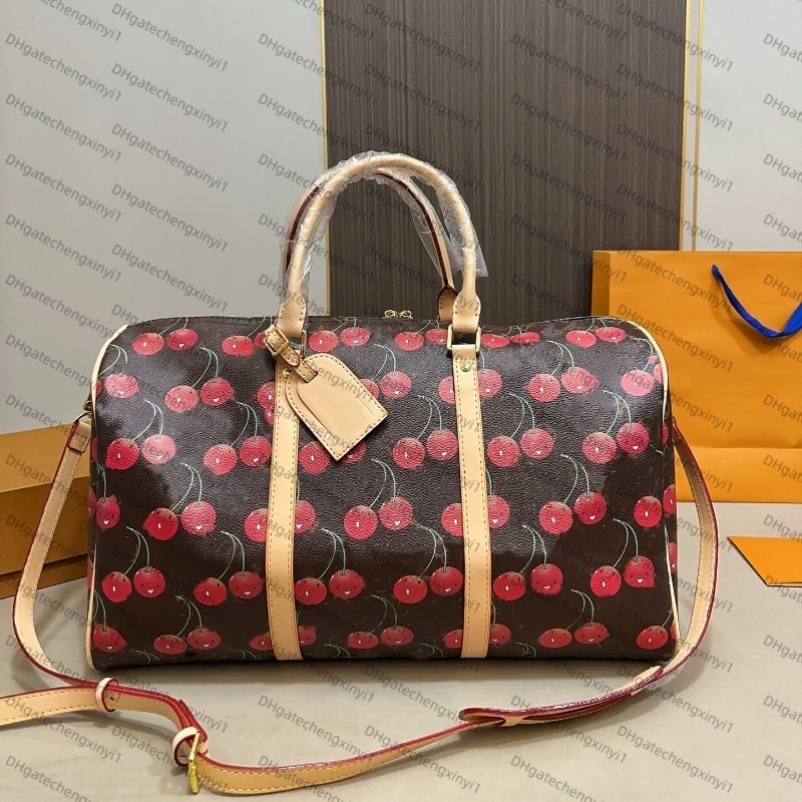 Designe duffle Bag Unisex Cherry Travel Bag Fashion Casual Luxury Duffel Bags hand luggage Travel Bag Women Handbag