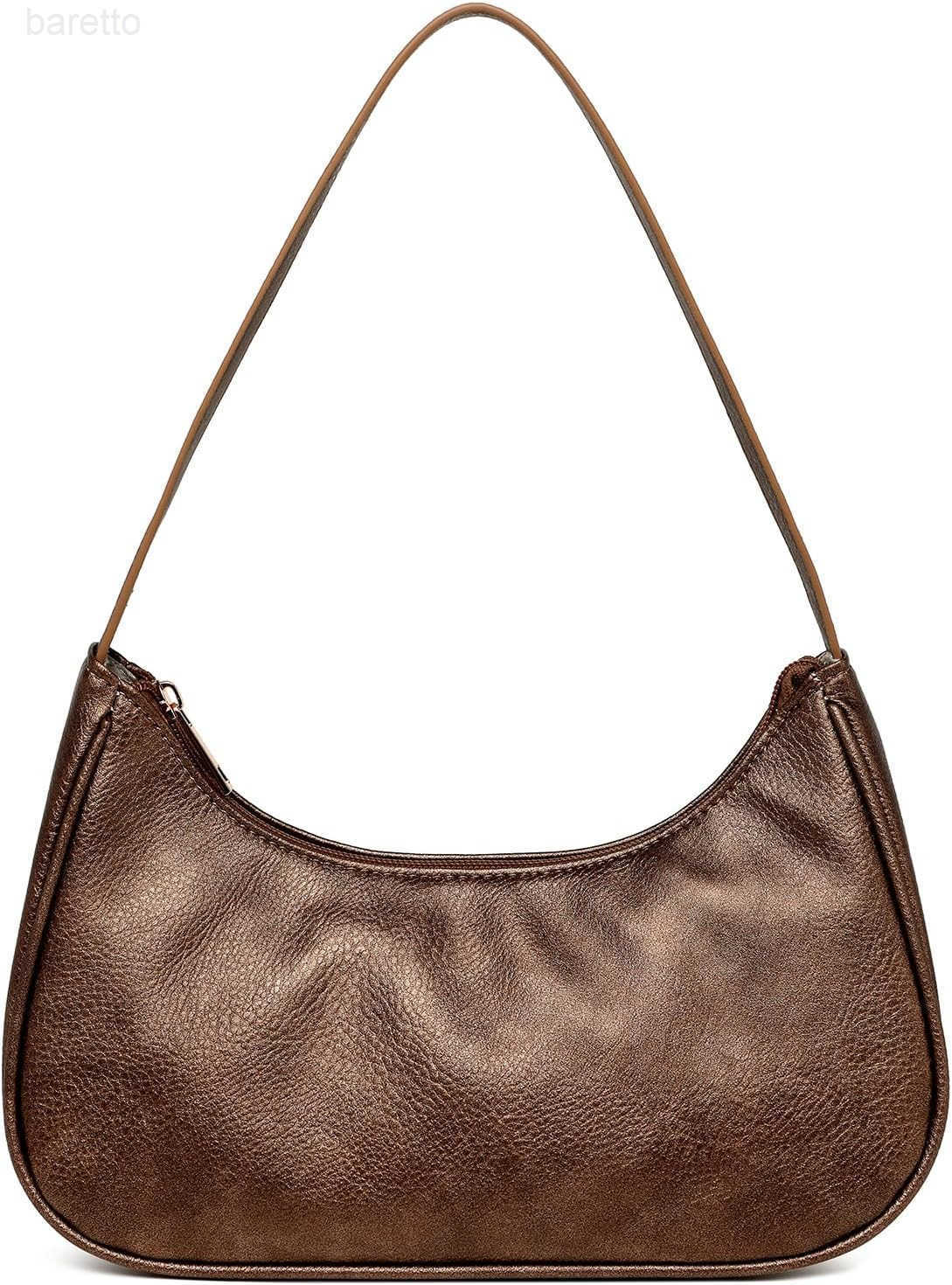 Shoulder Bags for Women Vegan Leather Hobo Sling Tote Handbag Retro Clutch Purse with Zipper Closure Z250909