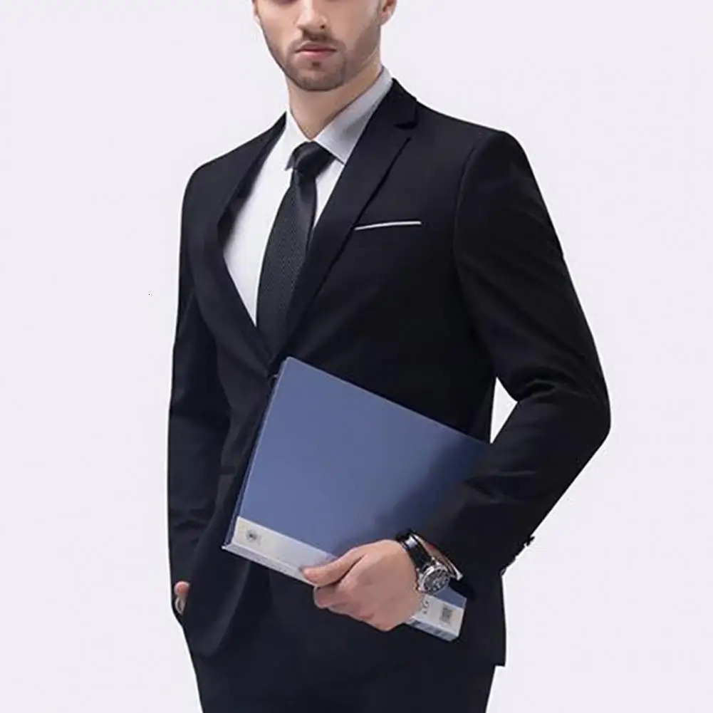 Men Slim Fit Business Suit One Button Formal TwoPiece Boutique Dress Wedding Groom Coat Blazers Trousers 250908 - view 6