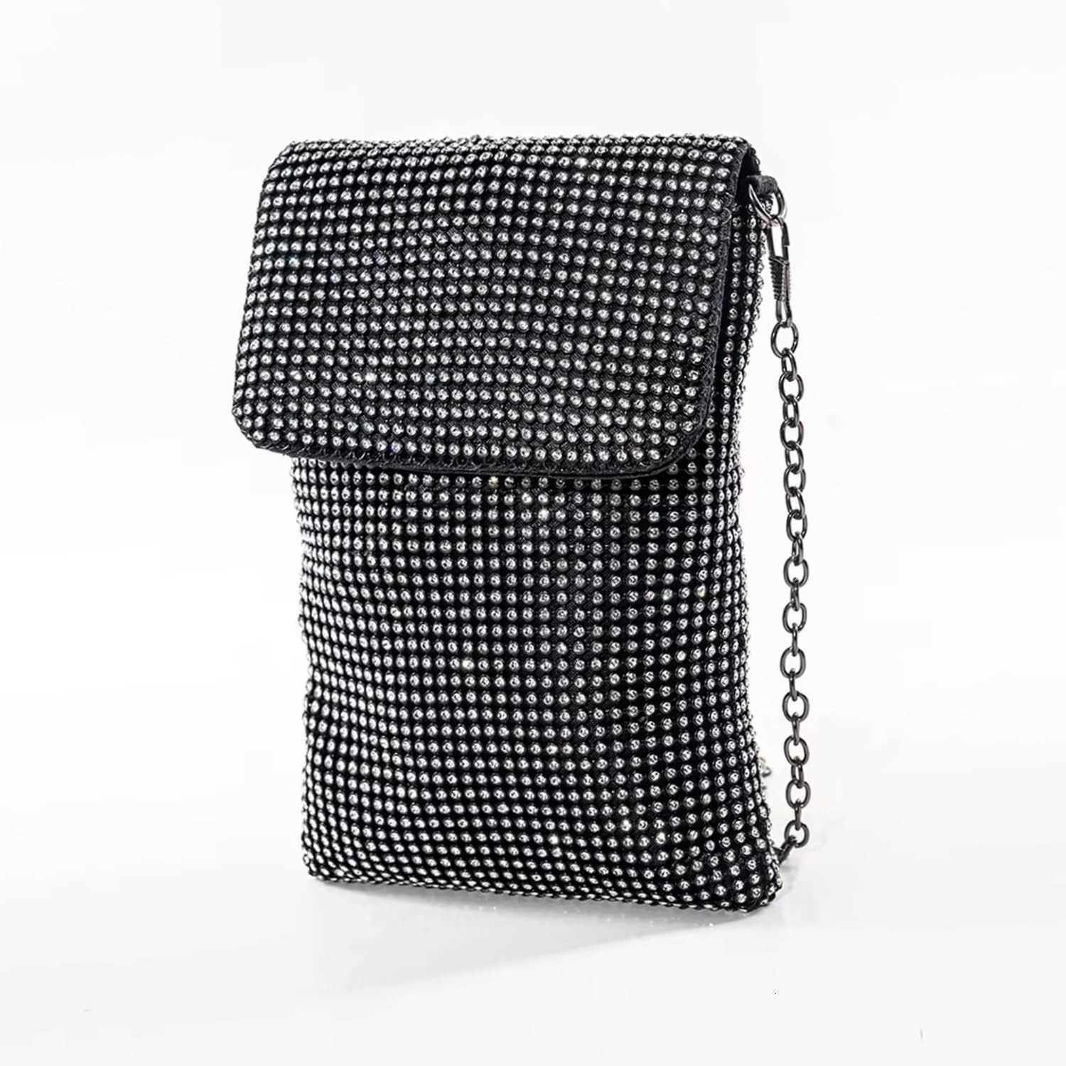 Crossbody Evening Bag Glitter Rhinestone Purse Sparkly Small Handbag Z25909