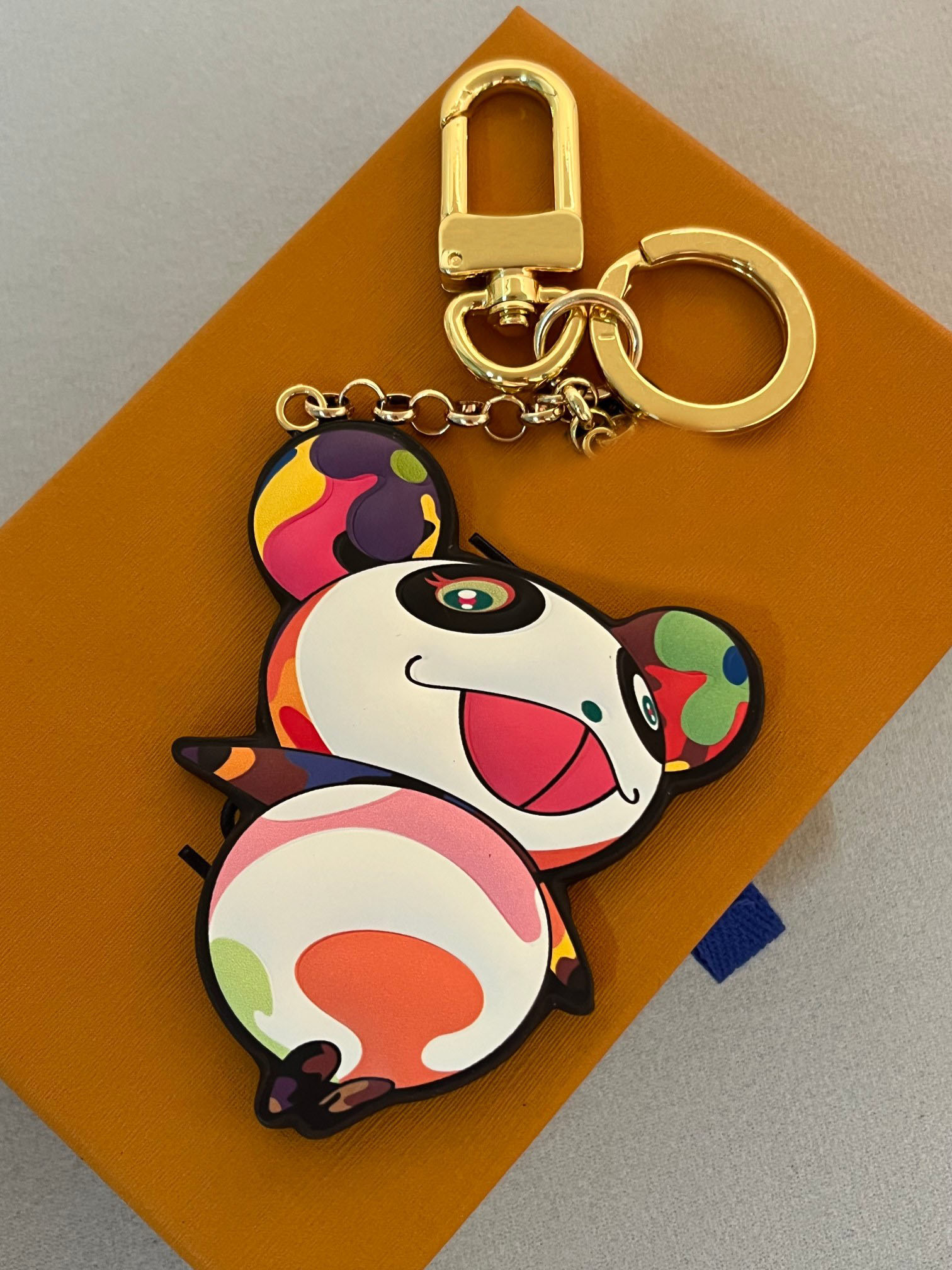 Charm Luxury Charm Luxury Panda Keychain Wallet Portable Holder Charms Accessories keychain purse Metal Pendant Key Keychain Purse Chain Designer Bag Blue Blue