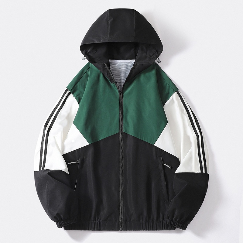 Men's Jackets Contrast Thin Windbreaker For Men Mesh Lining Sport Outdoor Summer Jakcets Women Clothing Unisex Vintage 90s