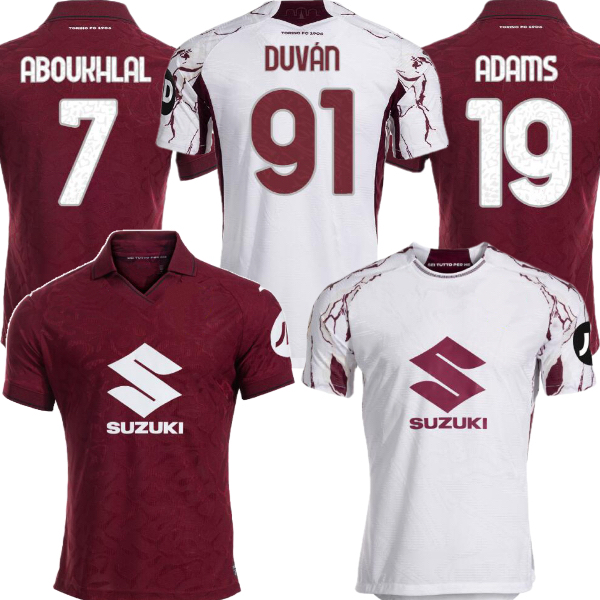 2025 2026 torino maglia da calcio turin soccer jerseys ADAMS DUVAN ILIC ABOUKHLAL VLASIC SCHUURS MARIPAN COCO ASLLANI 25 26 jerseys football shirt home away third