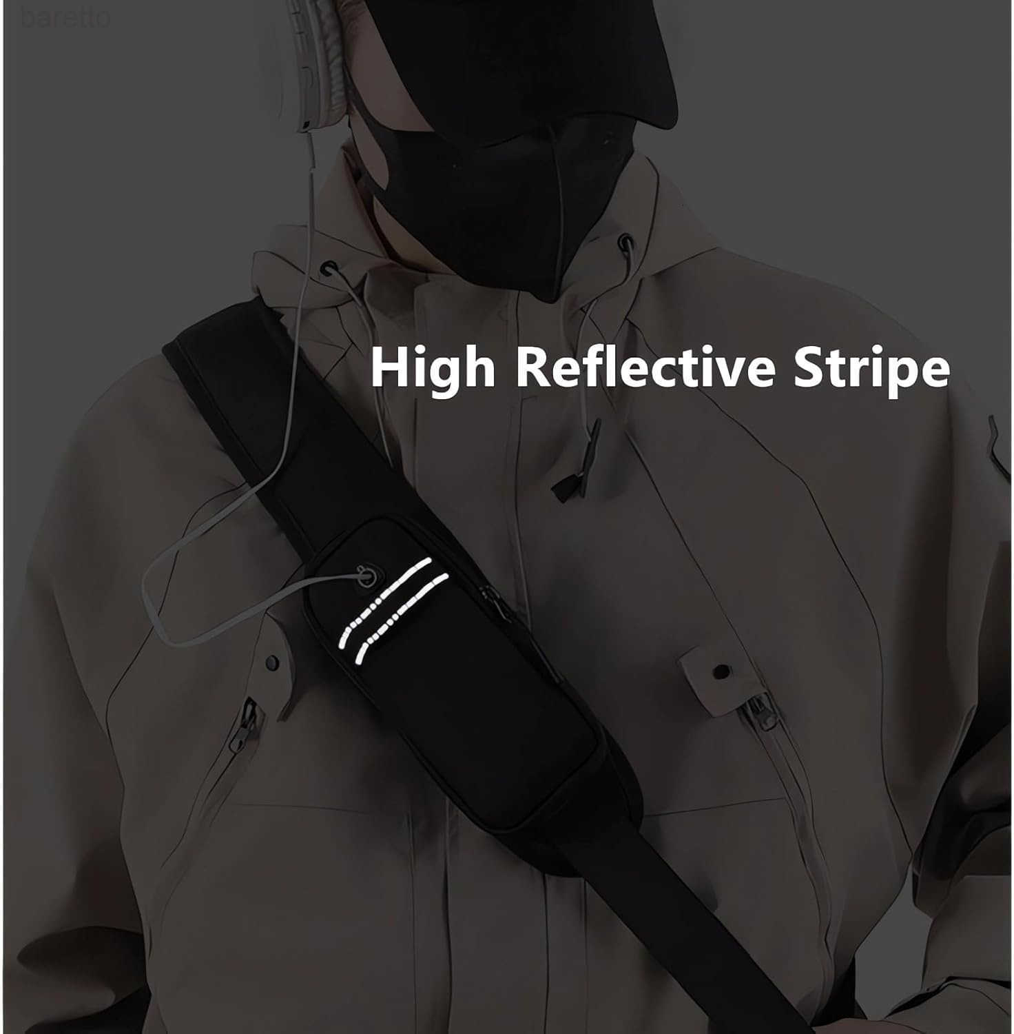 small waterproof sling bag with water bottle holder crossbody sling backpack for men women chest bag for hiking travel Z250909