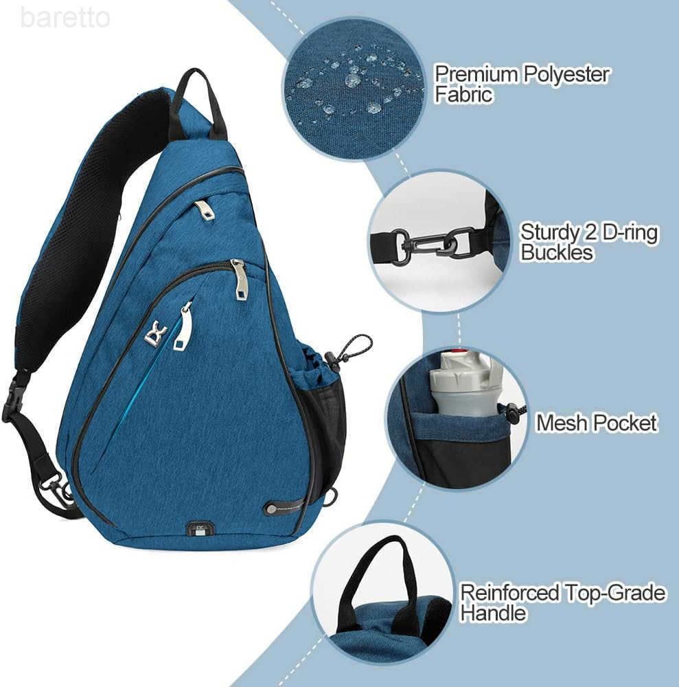 Sling Bag Multipurpose Crossbody Shoulder Bag for Men and Women Z250909