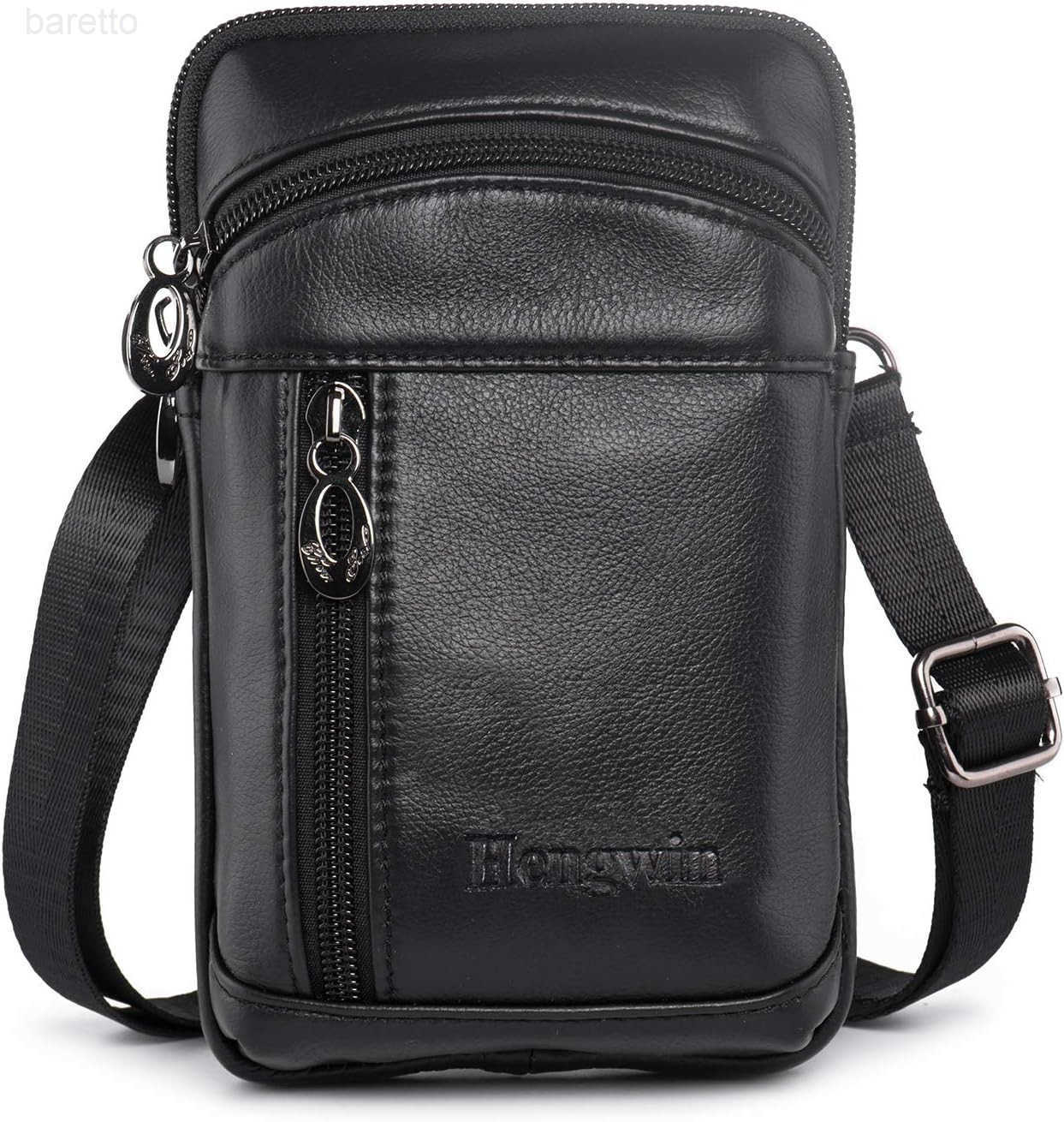 Leather Phone Holster Fits for iPhone 16 15 14 13 12 11 Pro Max Samsung Galaxy S25 Ultra S24 Ultra S23 A15 Wallet Case with Belt Clip Pouch Crossbody 