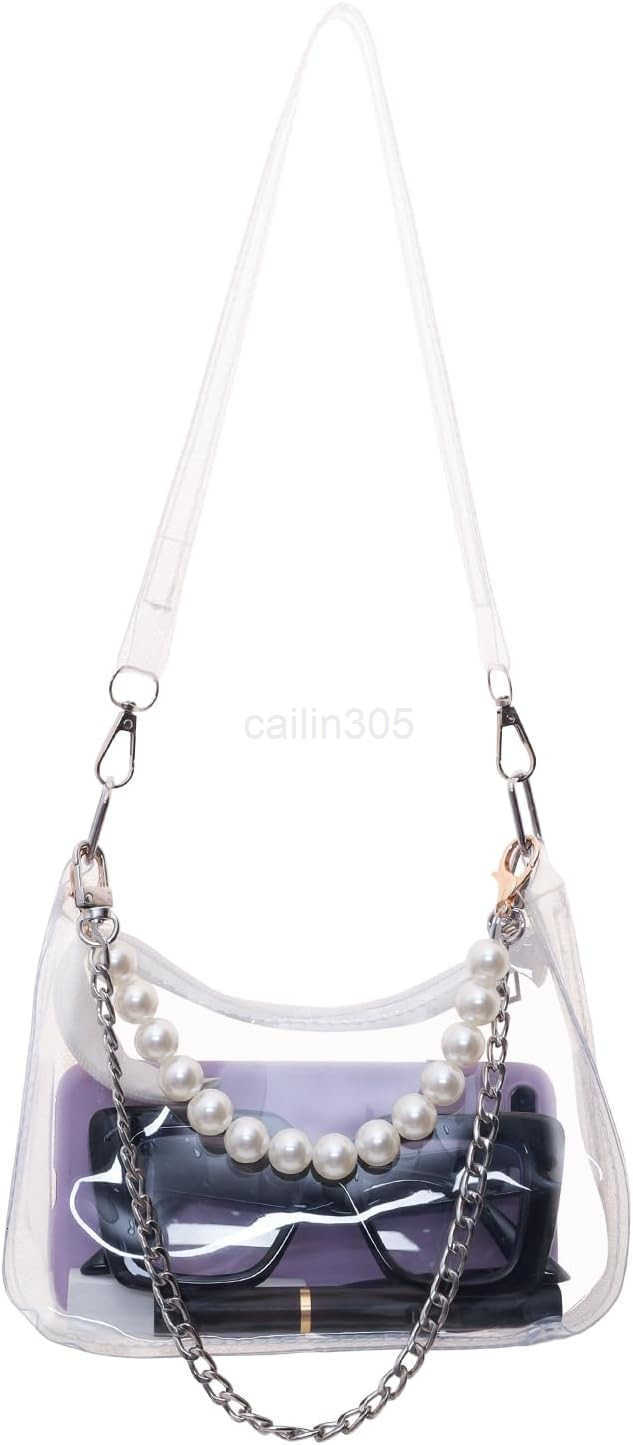 Clear Purse for Stadium Events Small Clear Bag Stadium Approved Bag With 3 Strap Stadium Approved Bags for Concerts Z25909