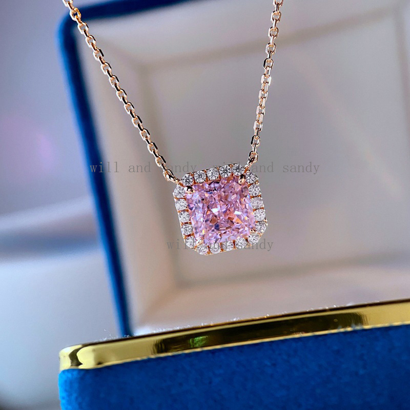 Square Cubic Zirconia Diamond Necklace Earrings Ring Designer Jewelry Set for Women Sterling Silver CZ Dragonfly Cross Necklaces Engagemetn Wedding Gi