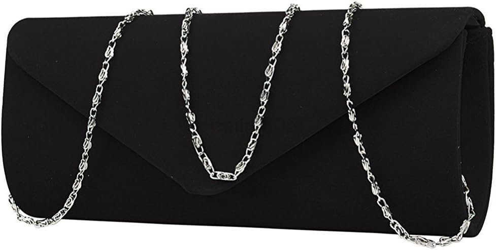 Evening Bag Purse Handbag With Detachable Chain Strap for Wedding Cocktail Party Solid Color Z25909