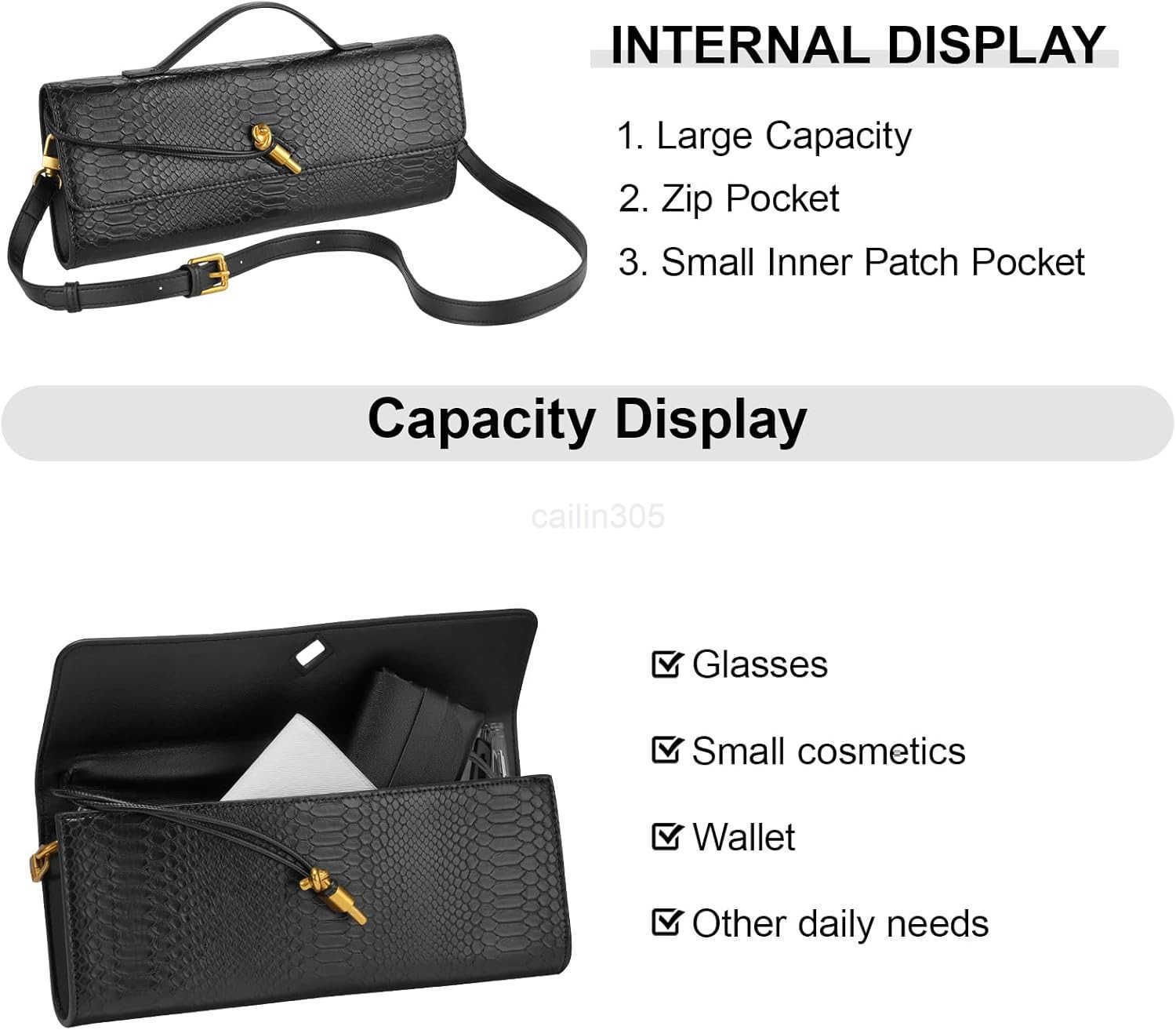 Clutch Purses for Women Fashion Satchel Crossbody Purse Leather Evening Bag Formal Shoulder Handbag Z25909