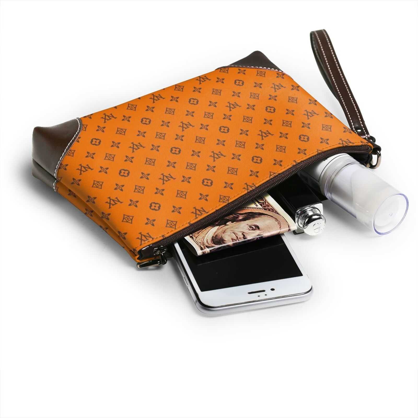 NXY Clutch Bags Designer Woman Purses Men Luxury Bag Large Purses Vintage Print Leather Wallet Women Handbags 250909