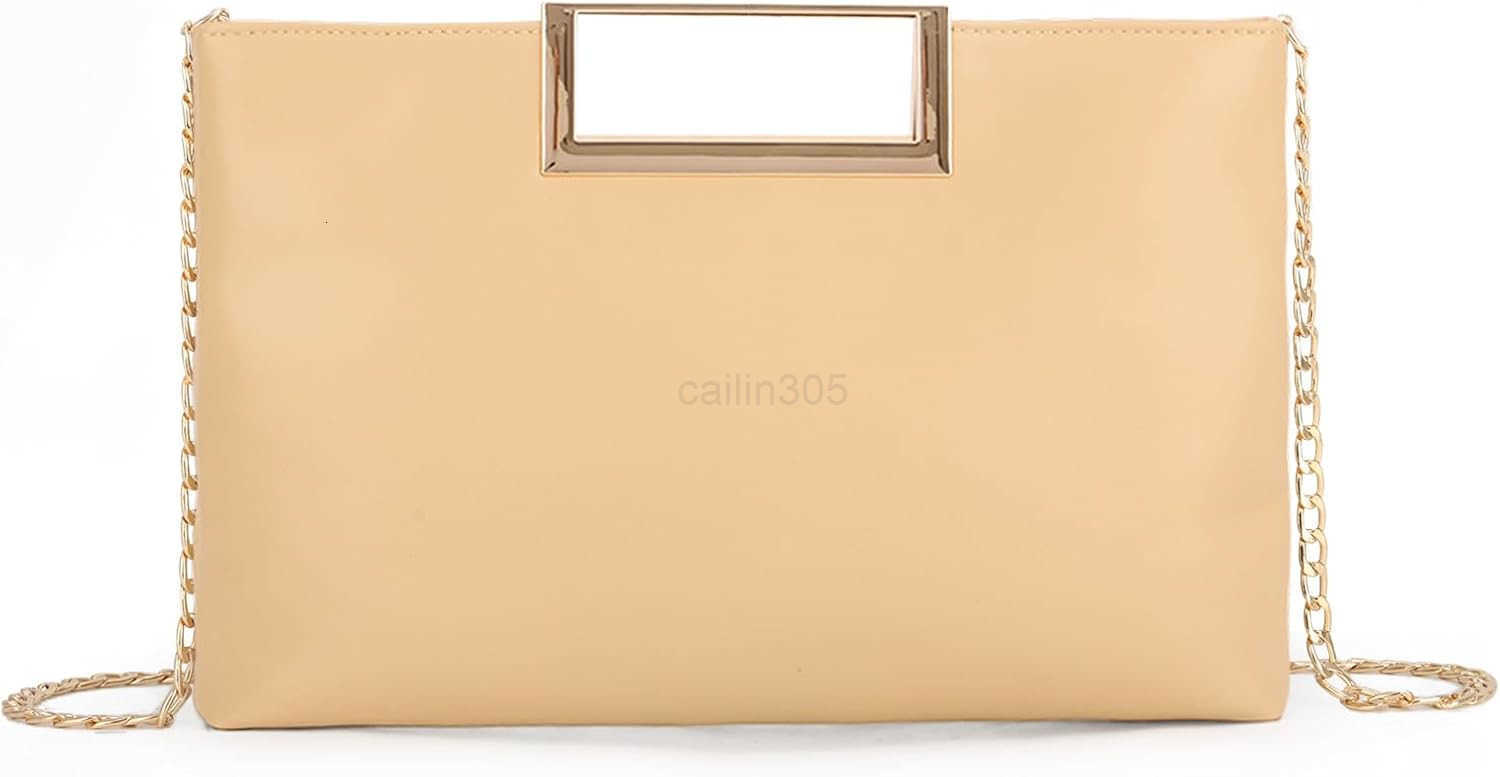 Women Clutch Purses PU Leather Evening Handbags for Wedding Prom Bridal with Chain Strap Z25909