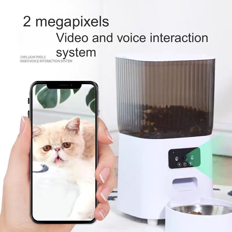 Automatic Pet Feeder with Timers for Dogs & Cats Durable Sealed Container Ensures Freshness Equipped with WiFi function - WD-250828-02
