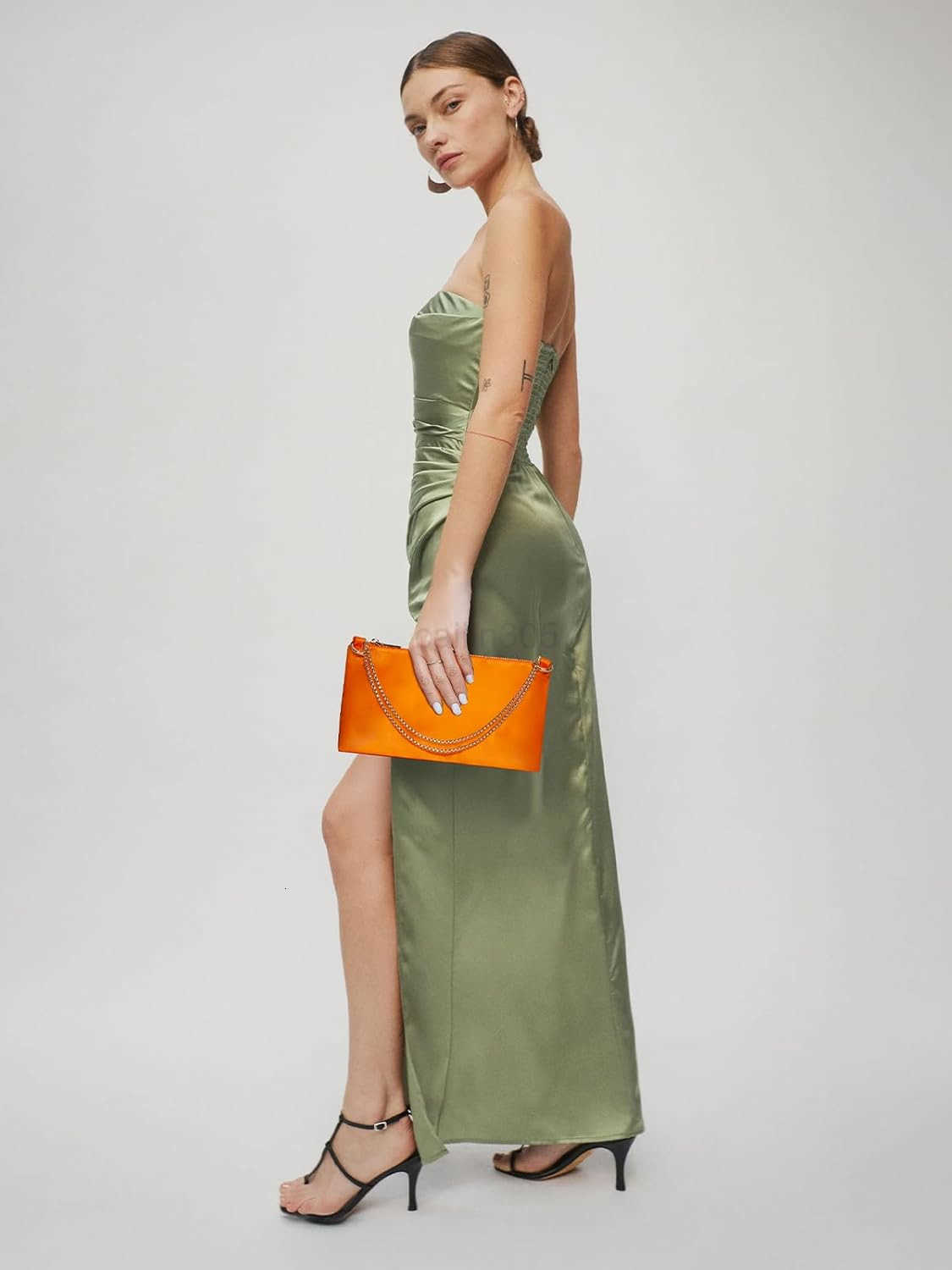 Womens Evening Handbag Satin Shoulder Bag Purse for Prom Engagement Cocktail Party Wedding Z25909