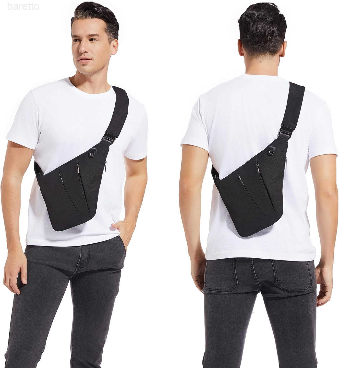 Sling Bag for Men and Women Anti theft Crossbody Bag Lightweight Shoulder Chest Bag for Travel Gym Z250909