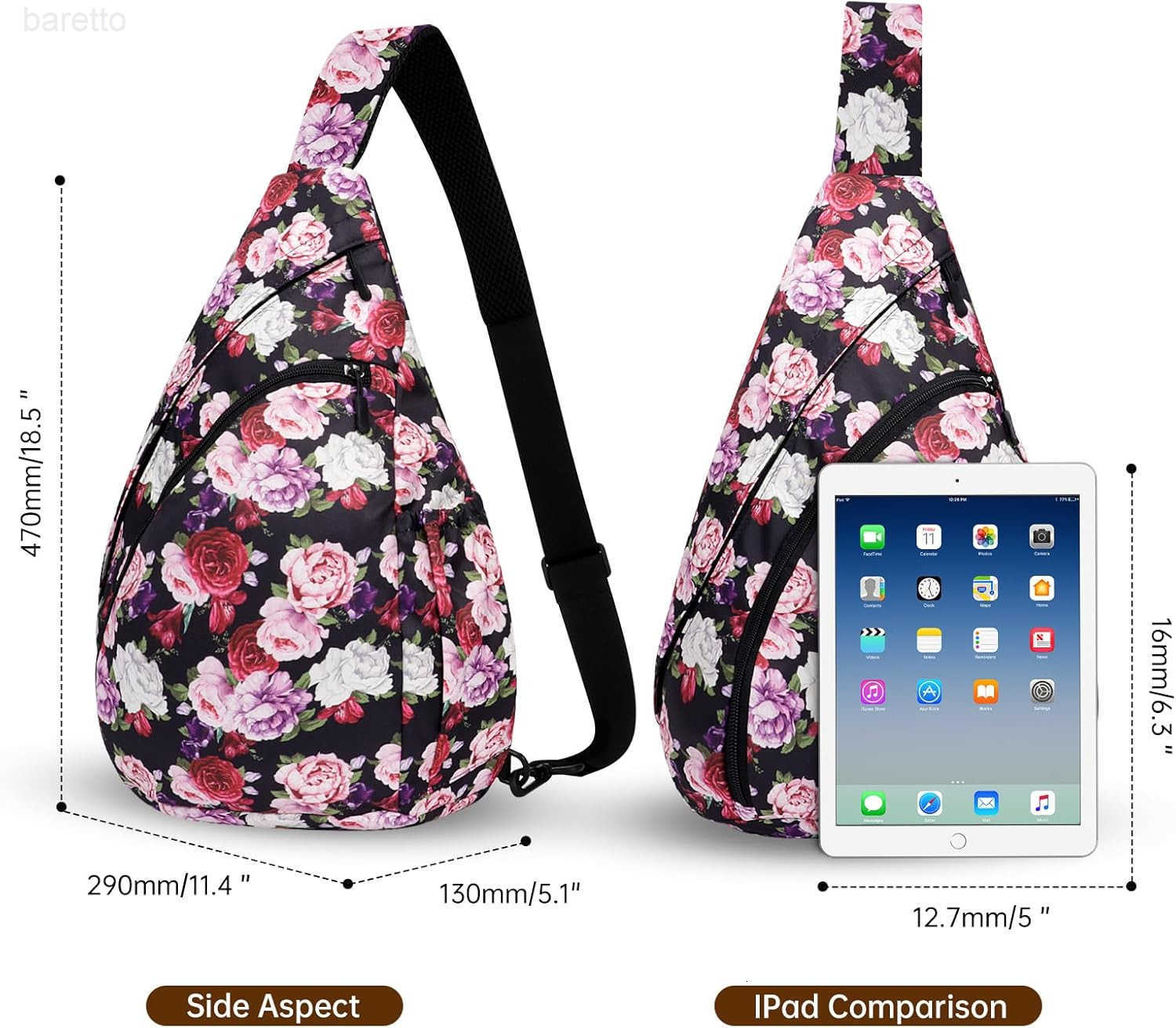 Crossbody Sling Bag for Men Women Lightweight Waterproof ChEST Shoulder Bag for Travel Hiking Everyday Use Z250909