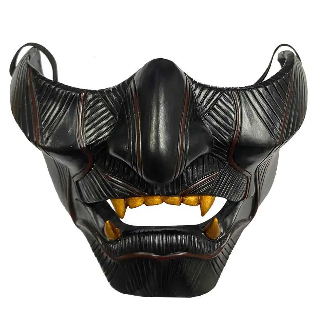 Ghost of Tsushima Mask Jin Sakai Cosplay Half Face Samurai Warrior Face Prop Halloween Hannya Mask Decoration Party Prop Resin H250908