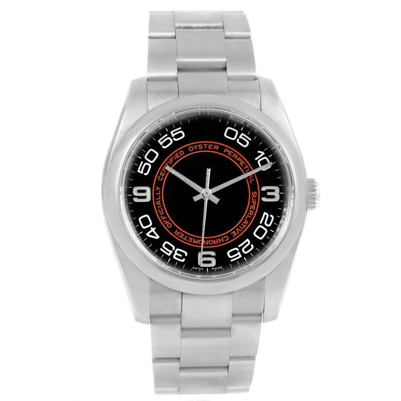 Brand Mens Watch Automatic Movement Non Date Black Brown Concentric Dial Steel Unisex Watch 116000 36MM Mens Watch Wristwatches