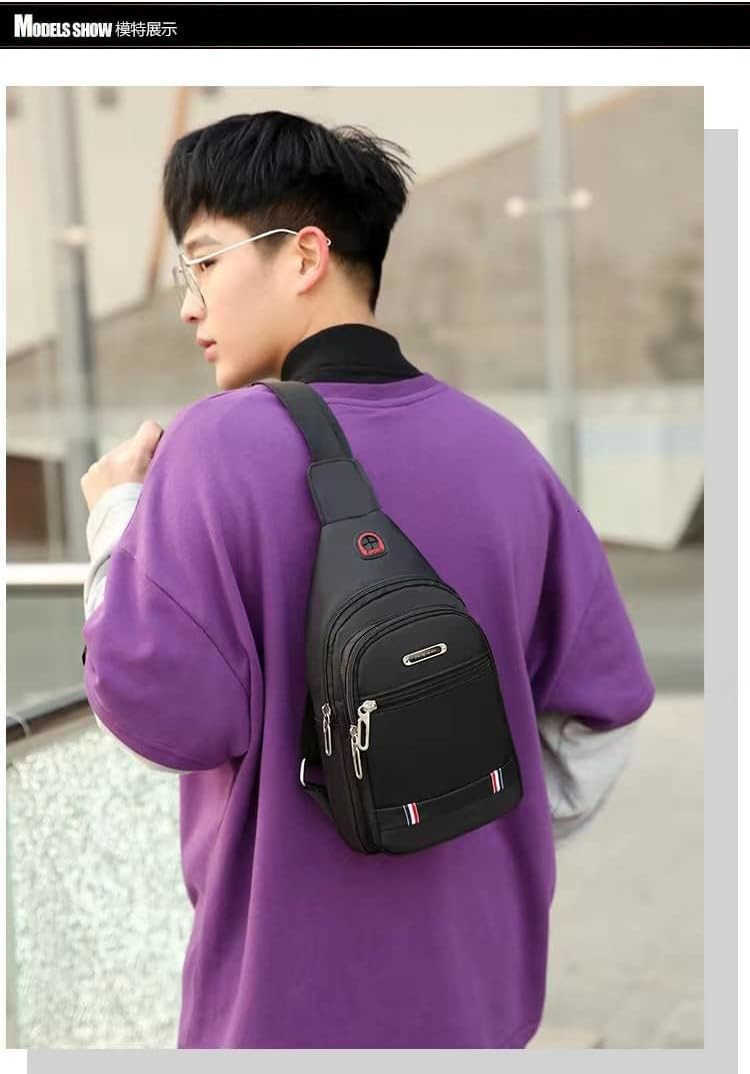 chest bag canvas leisure bag sports small backpack oxford cloth single shoulder messenger bag Z250909