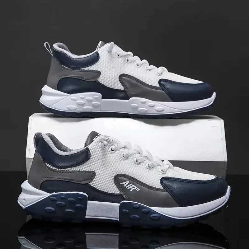 Thick Sole Mens Sneakers Fashion Man Shoe Versatile Vulcanized Shoe Lace Up Outdoor Running Shoes Antislip Zapatillas De Hombre L250908